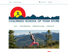 Tablet Screenshot of coloradoschoolofyoga.com